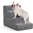 thumbnail image 1 of Dog Stairs for Small Dogs, Extra Wide Dog Steps for Bed Couch Sofa and Chair, Pet Steps for Small Dogs and Cats, Non-Slip Bottom Pet Stairs,Gray,4 Steps, 1 of 1