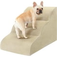 thumbnail image 1 of Dog Stairs for Small Dogs, High Density Foam Dog Steps, Extra Wide Non-Slip Pet Ramp for High Beds Or Couch, Soft Doggie Ladder for Dogs Injured, Older Pets, Small Cats, 1 of 7