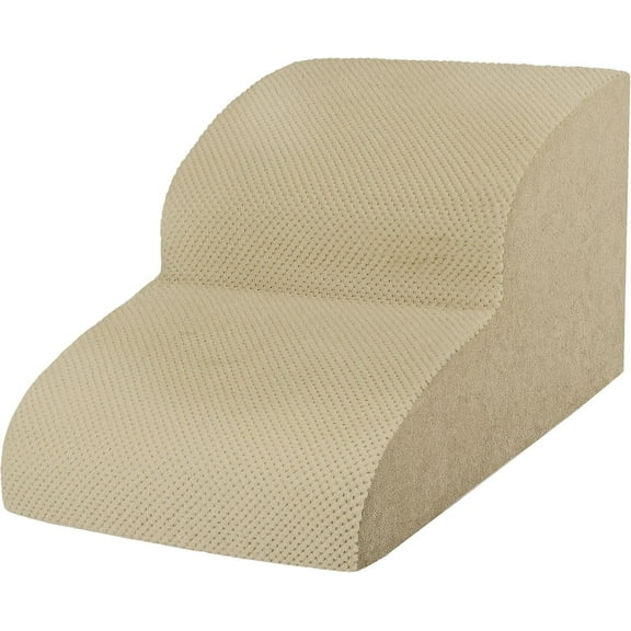 Dog Stairs for Small Dogs, High Density Foam Dog Steps, Extra Wide Non-Slip Pet Ramp for High Beds Or Couch, Soft Doggie Ladder for Dogs Injured, Older Pets, Small Cats