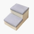 thumbnail image 1 of Dog Stairs, Steps Cat Ladder DIY Storage Box Wide Breathable Detachable Cover Puppy Stairs Indoor Ramp for Climbing up, Small Dogs, Home Bed 2 Ladder 40x35x20cm, 1 of 9