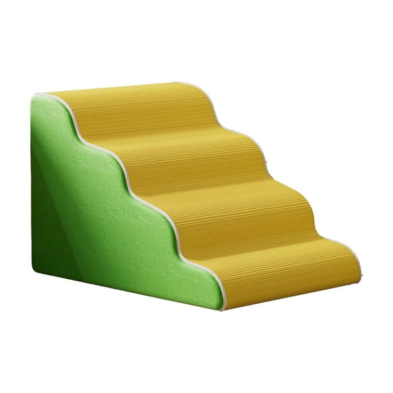 Dog Stairs for Beds & Couch Bed, Non-Slip Balanced Indoor Pet Ramp Stairs for Small Old Large Dogs Cats To Get On Bed Green
