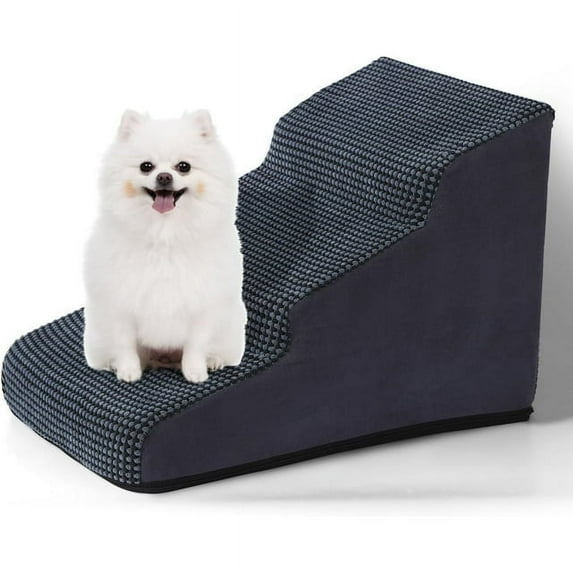 Dog Stairs for Small Dogs, Small Dog Stairs for Bed, Dog Steps for Coach, Pet Stairs for Cats(Gray)