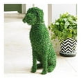 Dog Statue Decorative Peeing Dog Topiary Flocking Dog Sculptures