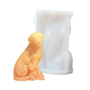 Dog Statue Silicone Molds Safe Silicone Temperature Resistant for Resin Casting Soap Home Decoration