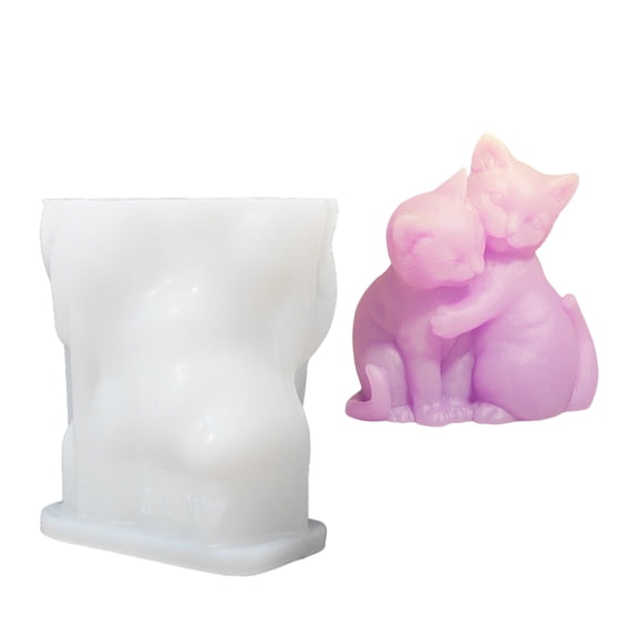 Dog Statue Silicone Molds Safe Silicone Temperature Resistant for Resin Casting Soap Home Decoration