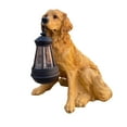 thumbnail image 1 of Dog Statues Outdoor with Solar Lantern, Solar Dog Statue Garden Decor, Outdoor Figurine Resin Sculpture Hanging Solar Power Lights for Yard Patio Balcony Lawn Decor, Unique Gift for Grandma Wowen Mom, 1 of 6