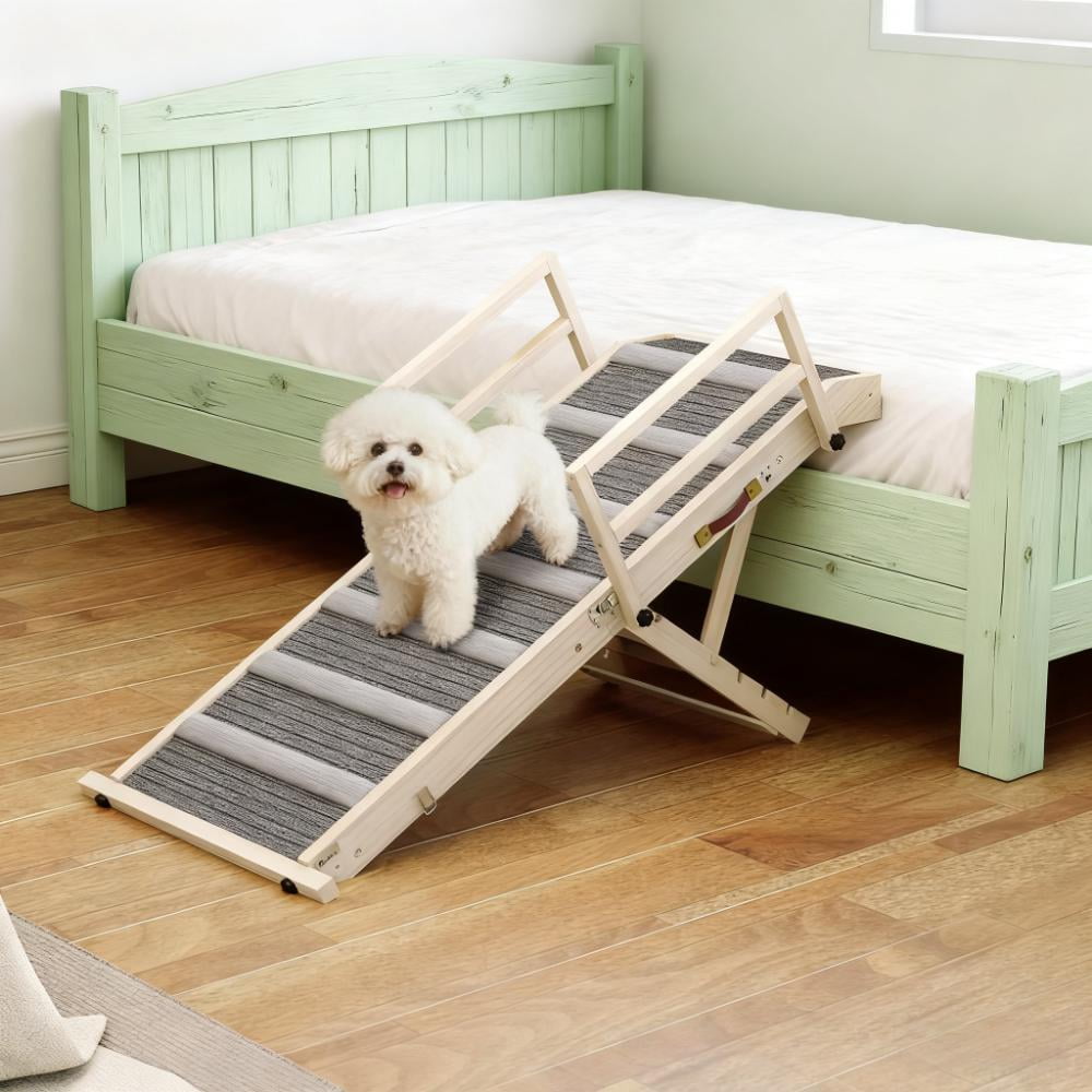 Pet Ramp With Rails Dog Step with Side Rails Dog Ramp, Folding Pet Ramp - Walmart.com
