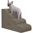 thumbnail image 1 of Dog Steps for Small Dogs, 4-Step Pet Ramp Stairs for High Beds and Sofa, Non-Slip Pet Stairs for Small Dogs and Cats, Removable and Easy to Clean Cover, Light Brown, 1 of 13