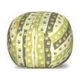 thumbnail image 1 of Dog Storage Toy Bag Chair, Vertical Pattern Paw Design Foot Print Canine Walking, Stuffed Animal Organizer Washable Bag, Large Size, Yellow Green Pale Yellow, by Ambesonne, 1 of 3