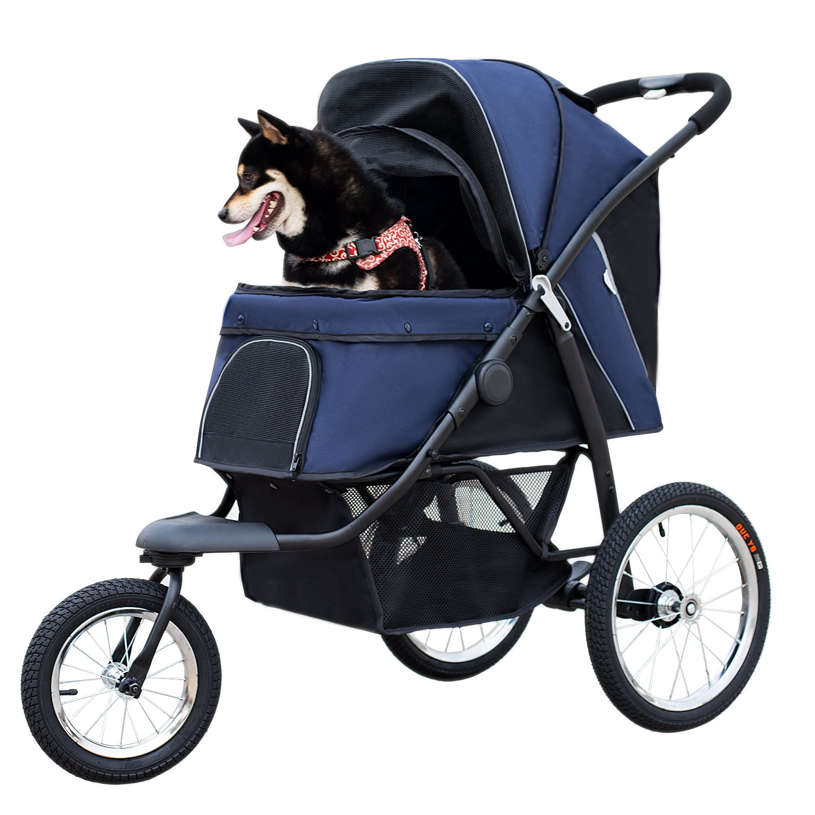 Large Size Pet Jogger, Foldable Dog Stroller for Small Medium Dogs