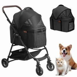 Magshion Lightweight 4-in-1 Double Pet Stroller for Small to