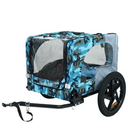Outdoor Foldable Dog Bike Trailer Heavy Duty Utility Pet Stroller