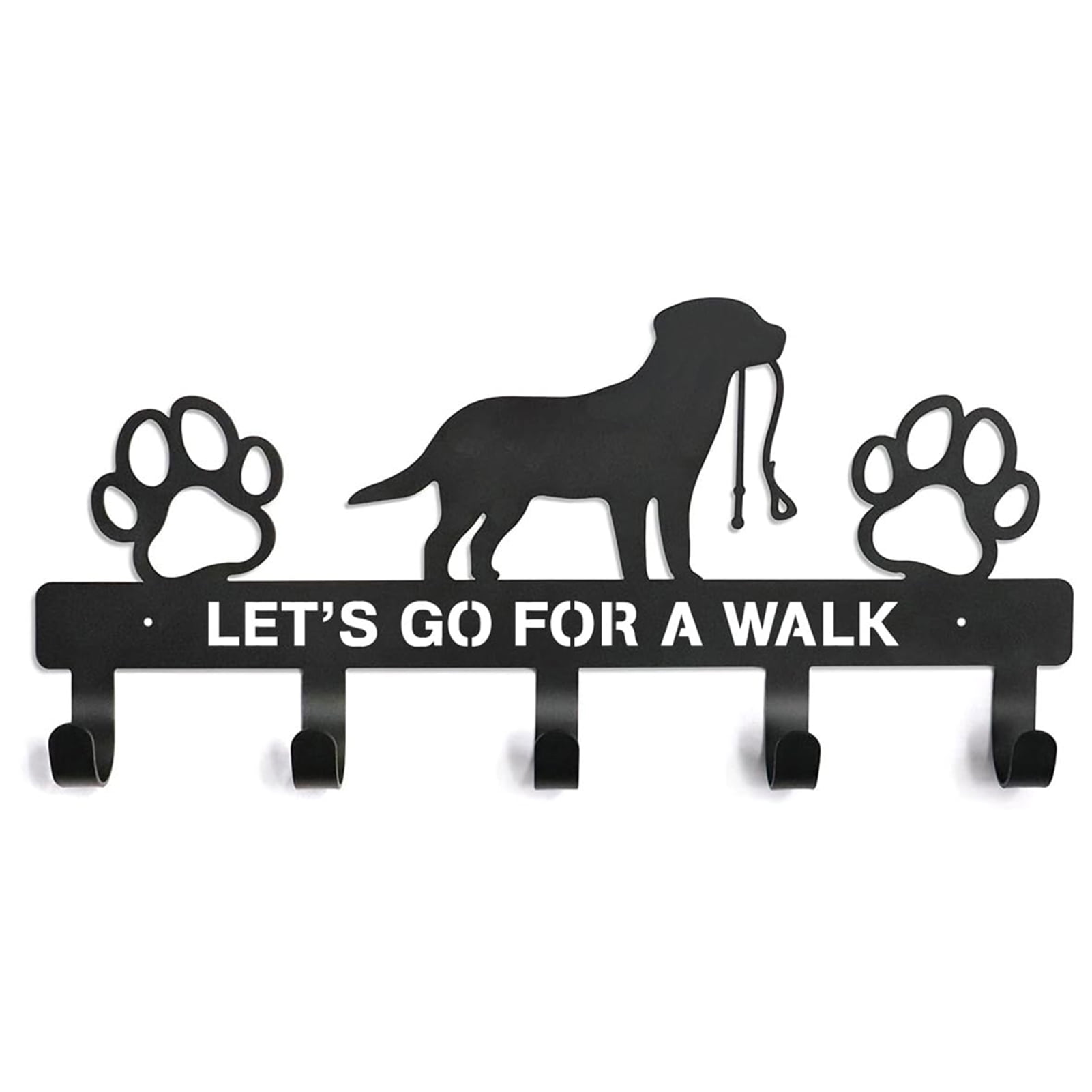 Dog Stuff Organizer, Key Hooks Wall Mounted, Dog Stuff Storage Shelf, Living Room Decor Hangings Storage Organizer for Dog Collars, Harnesses and Keys
