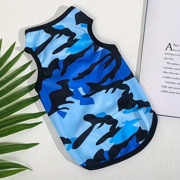 Dog Summer Camouflage Vest - Cool & Breathable Pet Sun Protection Suit for Spring & Summer