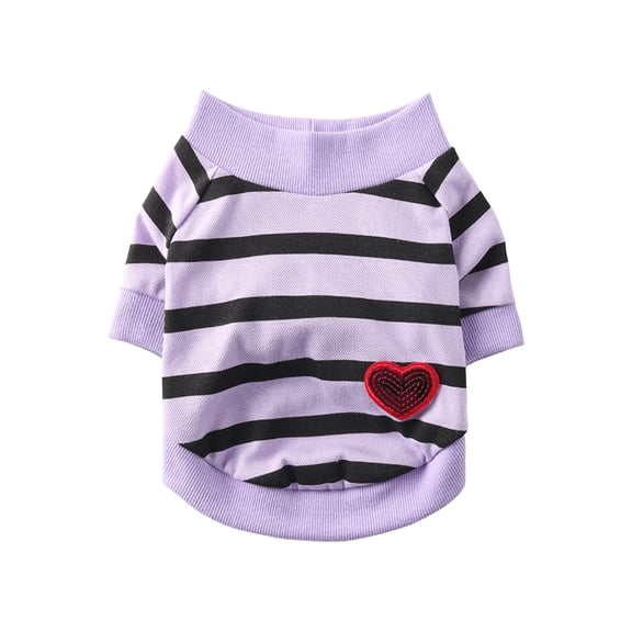 Dog Summer Clothes, Small Puppy Clothes, French Bulldog, Pug, Teddy, Breathable Woven, Purple, Pet ClothesforSmall Dogs, 1 Pc