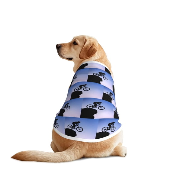 Dog Summer T-Shirts Vest Mountain Biking Pet Breathable Basic Clothes for Larg Dogs 4X-Large