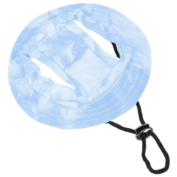 Dog Sun Hat with Ear Holes - Adjustable Bucket Hat for Medium & Small Dogs - Summer Pet Visor for Outdoor Beach, Walking & Hiking - Breathable Dog Bonnet