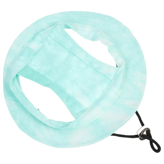 Dog Sun Hat with Ear Holes - Adjustable Bucket Hat for Medium & Small Dogs - Summer Pet Visor for Outdoor Beach, Walking & Hiking - Breathable Dog Bonnet