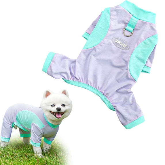 Dog Sun Protection Suit Pet Vest Lightweight Apparel for Large & Medium Dogs Four-Legged Clothes Spring and Summer Large Dog Supplies Sunscreen Dog Clothes