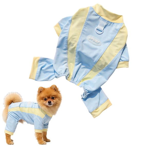 Dog Sun Protection Suit Pet Vest Lightweight Apparel for Large & Medium Dogs Four-Legged Clothes Spring and Summer Large Dog Supplies Sunscreen Dog Clothes