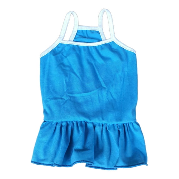 Dog Sundress for Spring and Summer - Ruffled Suspender Tank Top, Cute Pet Clothes for Small and Medium Dogs and Cats