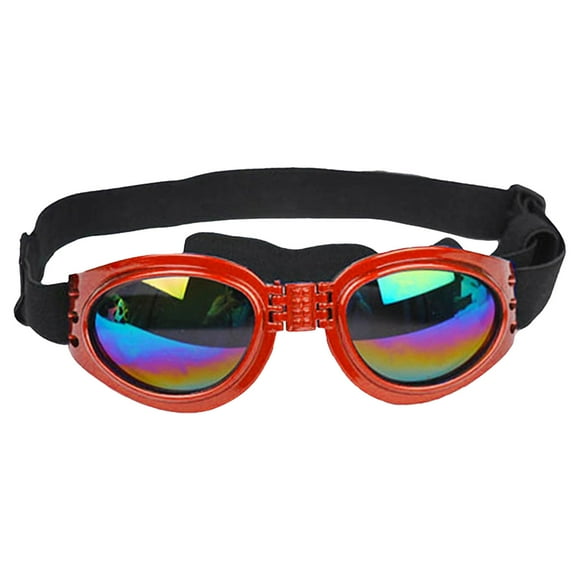 Dog Sunglasses Adjustable Polarized Windproof Goggles for Small Pets for Outdoor Camping Travel and Photography