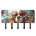 thumbnail image 1 of Dog Sunglasses Coconut Trees Sunlight Mail Holder Organizer Wall Mount with Shelf Key Holder Key Rack with 5 Key Hooks for Wall Decorative, 1 of 6