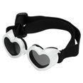 thumbnail image 1 of Dog Sunglasses Pet Eye Adjustable Strap Windproof Goggles For Small Dogs Heart Shape Design Outdoor Wear, 1 of 4