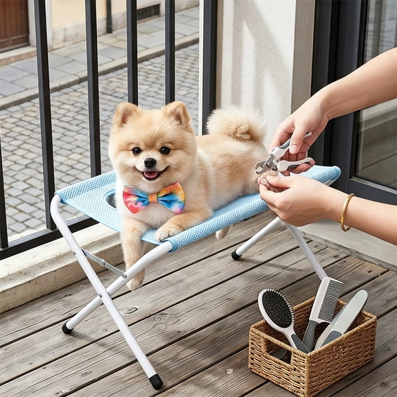 Dog Supplies Pet Grooming Hammock for Pet Nail Trimming, Adjustable Dog Grooming Hammock Helper, Foldable Cat Grooming Hammock for Bathing