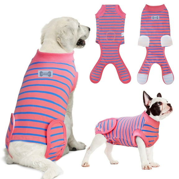 Dog Surgery Recovery Suit, Recovery Suit for Female Male Dogs Cats, Spay Onesie After Surgery, Pink, XL