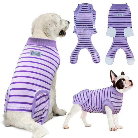 Dog Surgery Recovery Suit, Recovery Suit for Female Male Dogs Cats, Spay Onesie After Surgery, Purple, S