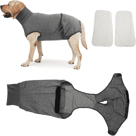 Dog Surgery Suit Female Spay Recovery Suit for Dogs, Dog Onesie Body Suits for Surgery Male Neuter, Breathable Surgical Recovery Suit to Stop Licking Cone Alternative for Dogs Puppy
