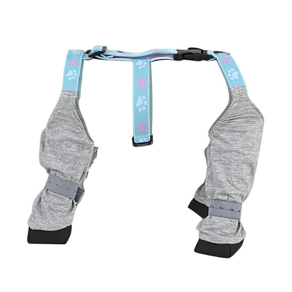 Dog Suspender Boots, Adjustable Straps, Waterproof Cloth, For Winter Outdoor Walking
