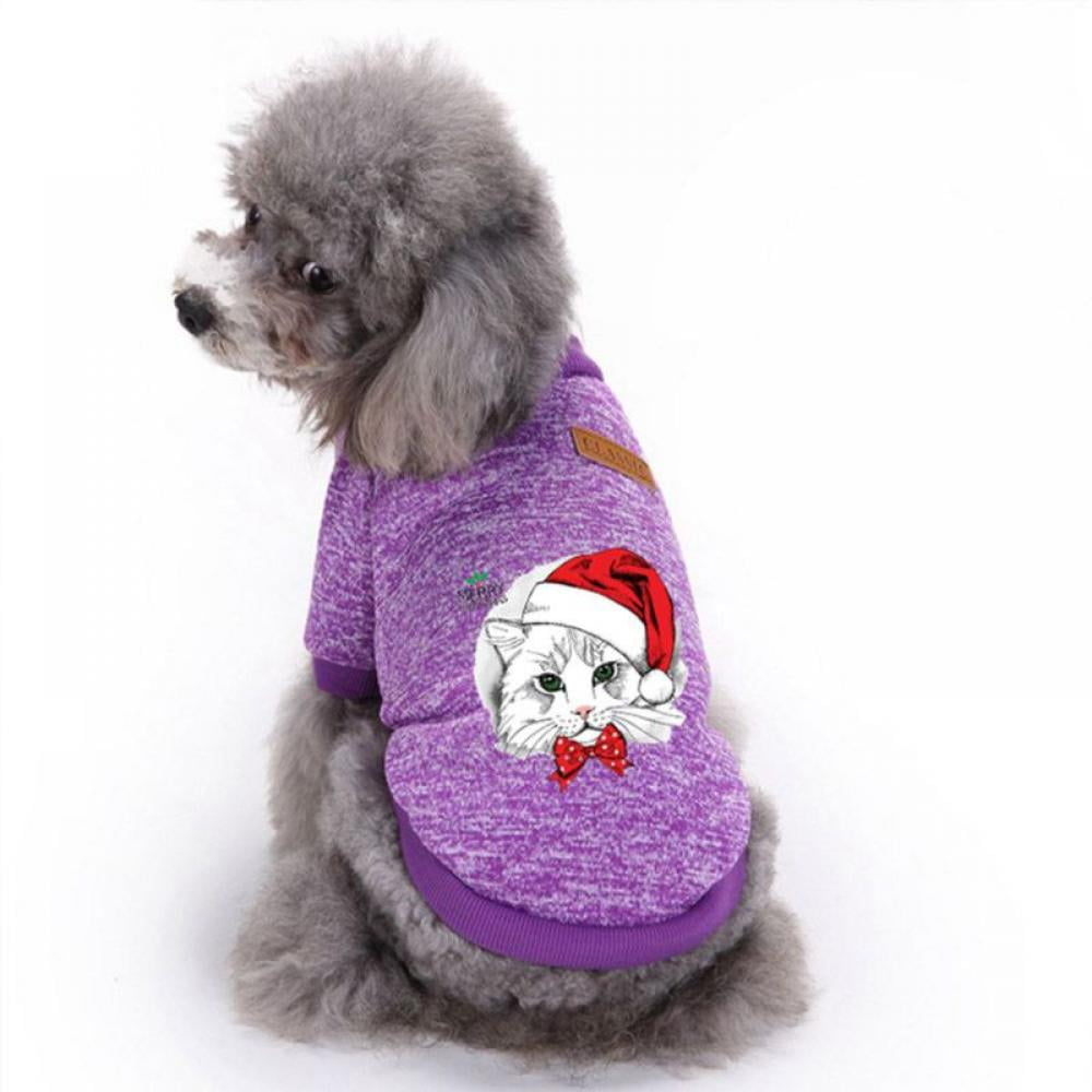 Dog Sweater Christmas Puppy Cute Warm Clothes Doggie Winter Knitwear
