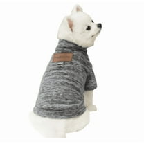 Dog Sweater Classic Warm Pet Sweaters Pet Dog Clothes Knitwear Warm Dog Pajamas for Small Dog Puppy Winter Doggie Sweatshirt - Gray, S