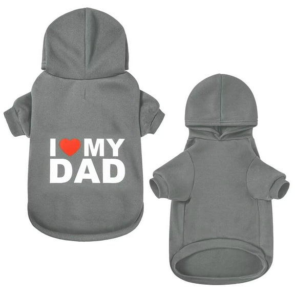 Dog Sweater Dog Hoodie Cold Weather Dog Coat Hooded Sweatshirt for Puppies,Cats, Small Medium Large Dogs DAD