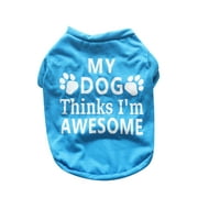 Dog Sweater Dress Summer Thin Short Sleeved Pet Large Medium And Small Dog Vest Clothes