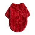 thumbnail image 1 of Dog Sweater Pajamas for Small Medium Dogs, Cute Turtleneck Winter Clothes for Girl or Boy, Warm Puppy Onesie Outfit for Chihuahua, Yorkie, and Christmas, 1 of 6