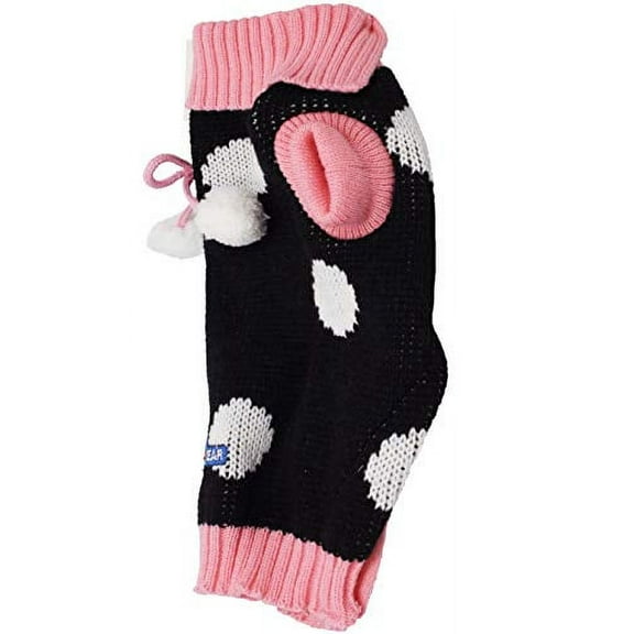 Dog Sweater Knitted Pullover Warm Winter Clothing Pink and Black 4 Sizes XSmall Small