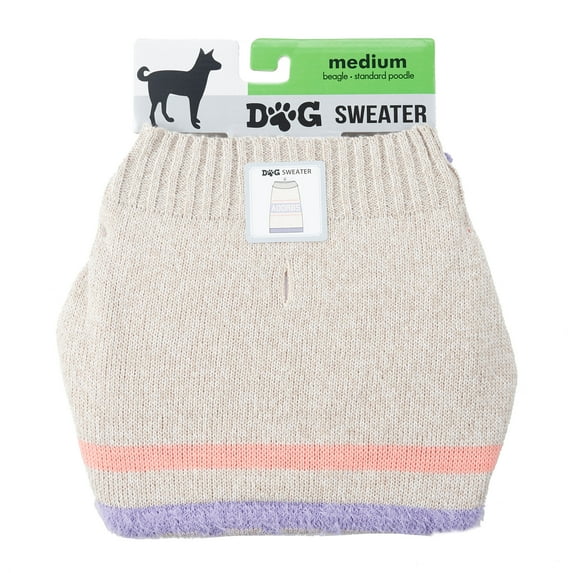 Dog Sweater, Oatmeal Heather Adorbs, (Medium)