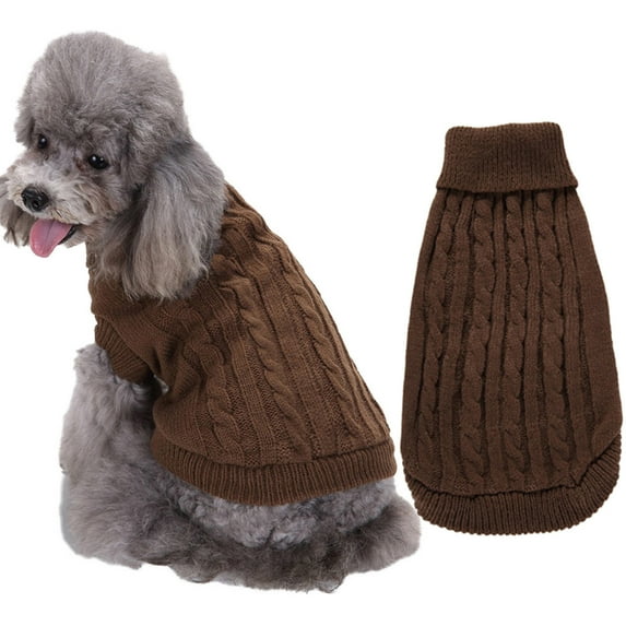 Dog Sweater Pet Cat Knitted Jumper Winter Warm Puppy Jacket Dog Coat