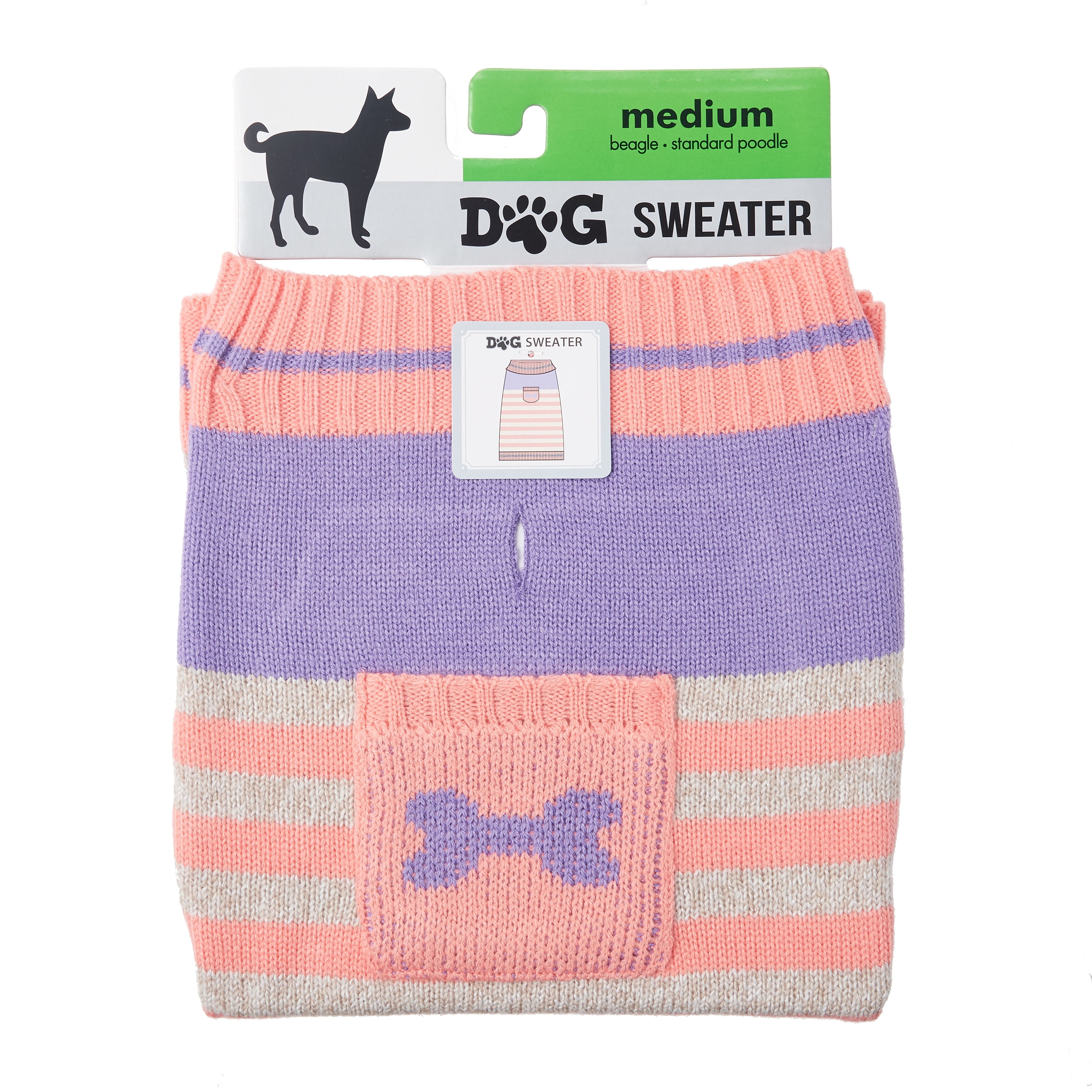 Dog Sweater, Purple, (Medium)