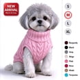 thumbnail image 1 of Dog Sweater for Small Medium Dogs, Warm Comfortable Winter Pet Clothes, Cute Knitted Sleeveless Puppy Sweater for Cats, Dog Apparel & Accessories Fall Winter by MPOISVA, 1 of 8