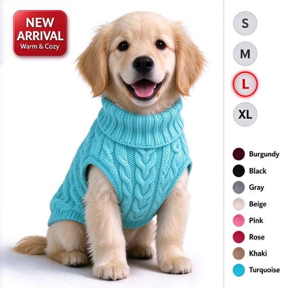 Dog Sweater for Small Medium Dogs, Warm Comfortable Winter Pet Clothes, Cute Knitted Sleeveless Puppy Sweater for Cats, Dog Apparel & Accessories Fall Winter by MPOISVA