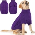 thumbnail image 1 of Dog Sweater Small Medium Large Soft Knitted Christmas Clothing Turtleneck Pullover Puppy Sweaters for Dogs Cats Girls Boys Cozy Pet Knitwear Fall Winter Cold Weather, 1PC (20.47 Inch), 1 of 8