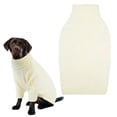 thumbnail image 1 of Dog Sweater Thermal Knit Big Dog Sweater Christmas Pet Turtleneck Doggy Sweatshirt for Extra Large Dogs Boy Girl Stretchy Large Dogs Cold Weather Outfit Clothes,White,Xxl, 1 of 9