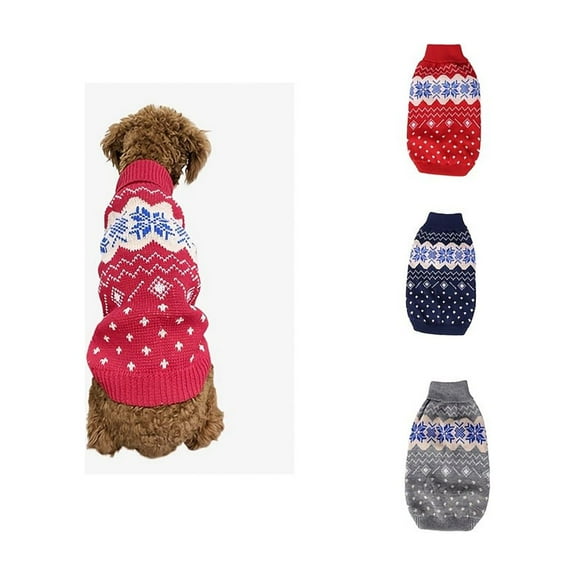 Dog Sweater Turtleneck Knitted Sweaters Winter Dog Clothes Sweaters