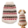 thumbnail image 1 of Dog Sweater, Warm Dog Sweaters for Dogs, Soft Puppy Sweater with Harness Hole Thermal Pet Winter Clothes Doggy Pullover Jumper for Dogs, Fair Isle Knit Pet Apparel, 1 of 9