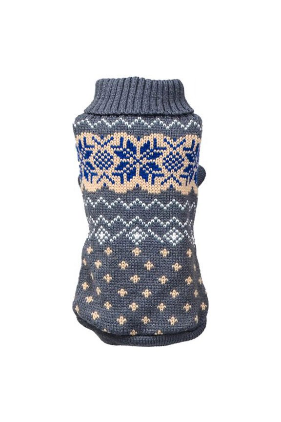 Dog Sweater - Winter Coat Apparel Classic Cable Knit Clothes for Cold Weather