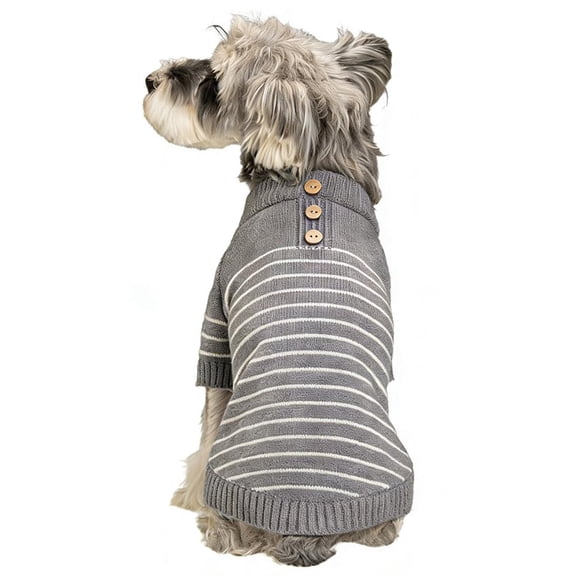 Dog Sweater for Small Dogs, Winter Knitted Sweater Warm Soft Dog Sweatshirt Simple Line Pet Clothes Pet Jumper for Puppy Cats